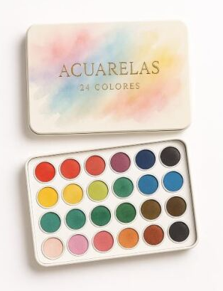 Estuche de Acuarelas Trazos del Alma en Acuarela