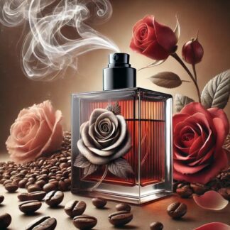 Perfume cafe y rosas