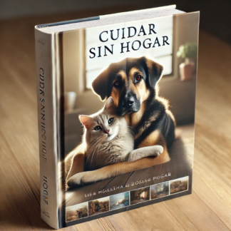 portada de un libro con un gato y perro