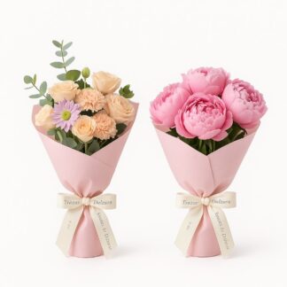 Son dos ramos de flores
