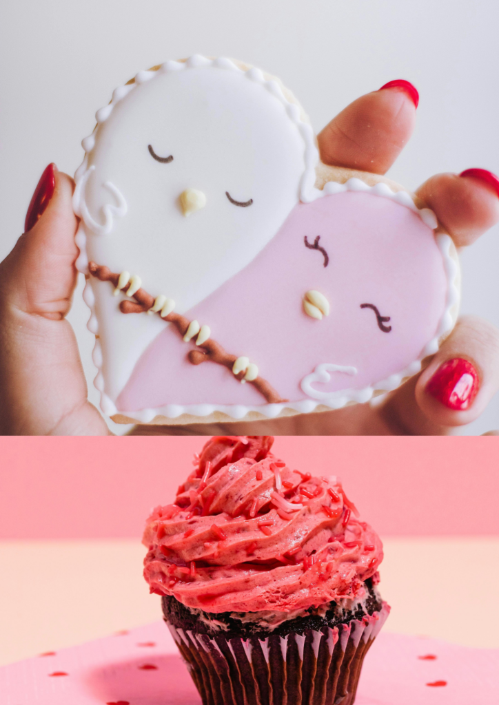 Pastas y Muffins de San Valentin.