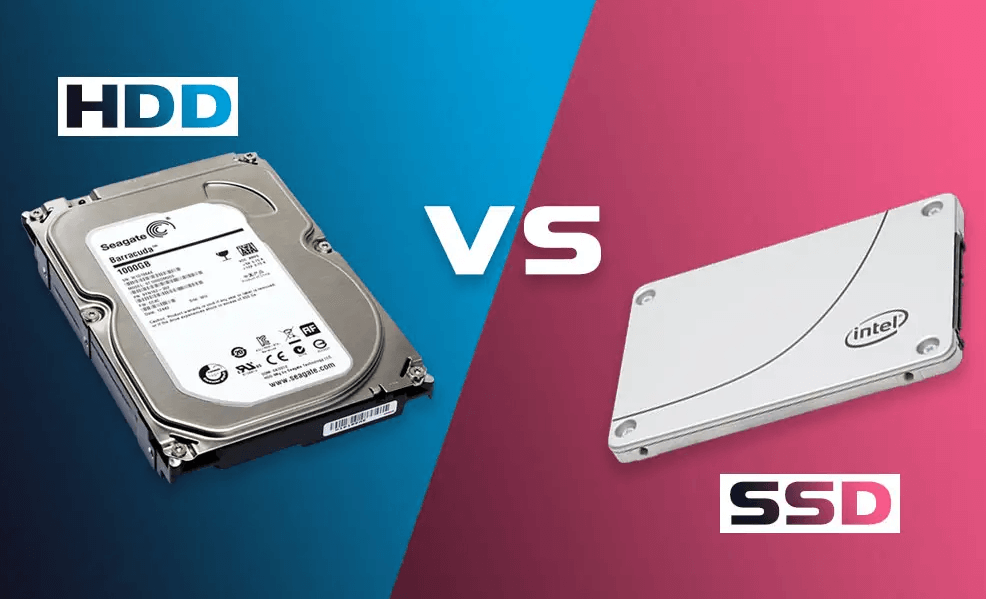 Imagen en donde se enfrentan las tarjetas HDD VS las tarjetas SDD