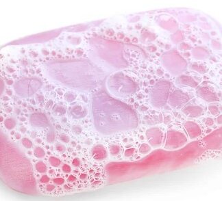 Jabón FireKlin (marca registrada 10 summits) de color rosita.