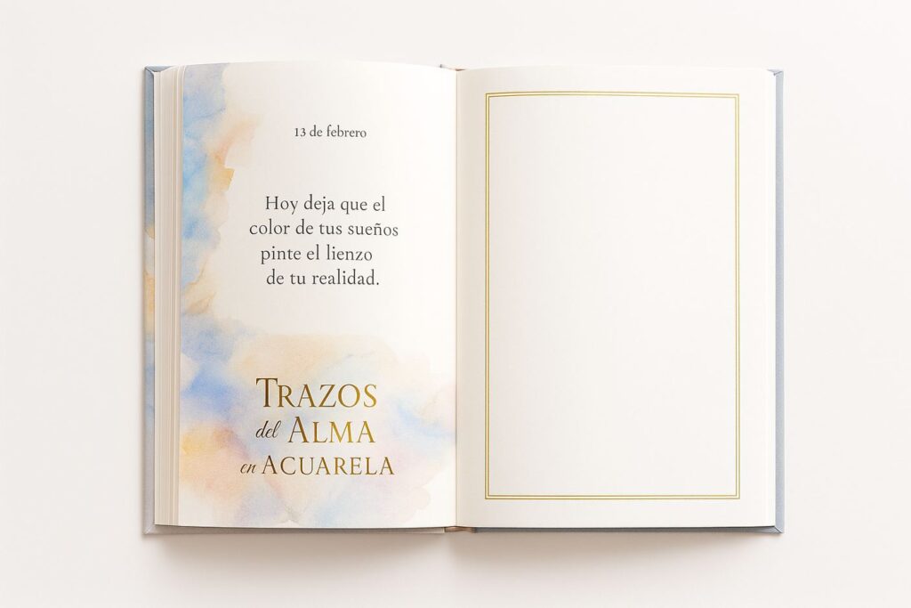 deja que el color de tus sueños pinte el lienzo de tu realidad con nuestro libro de trazos del alma, de nuestro gran bullet journal.