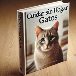 Libro tapa dura con gato grande en la portada