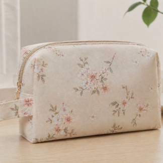 Neceser floral minimalista para mujer – compacto y elegante