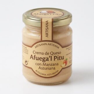 Crema de queso con manzana asturiana
