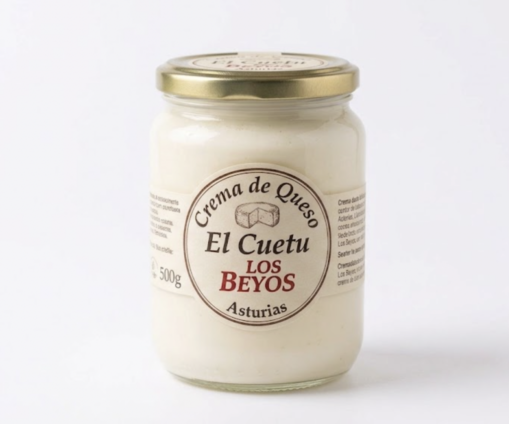 Crema de queso El Cuetu Los Beyos 500 g