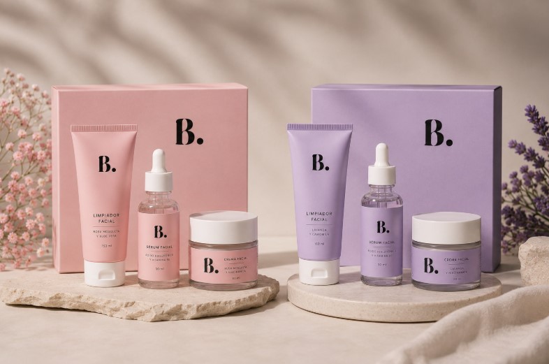 packs de regalo en dos versiones rosas y lavanda